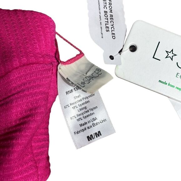 L space fisher bikini top bougainvillea medium new textured O ring - Picture 7 of 9